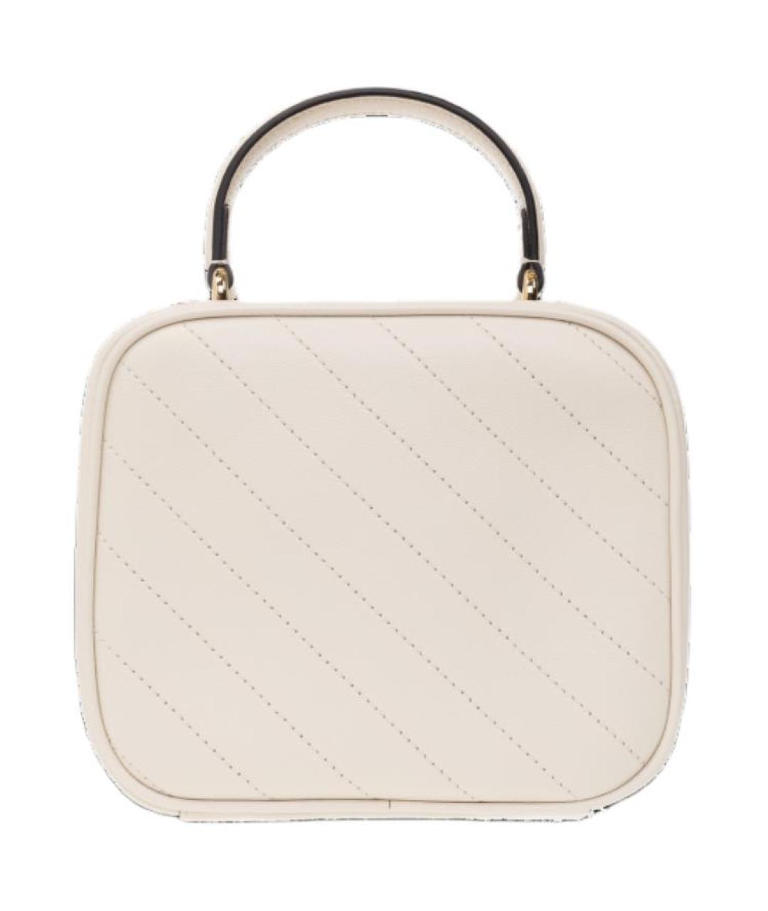 GUCCI Белая кожаная сумка через плечо, фото 5
