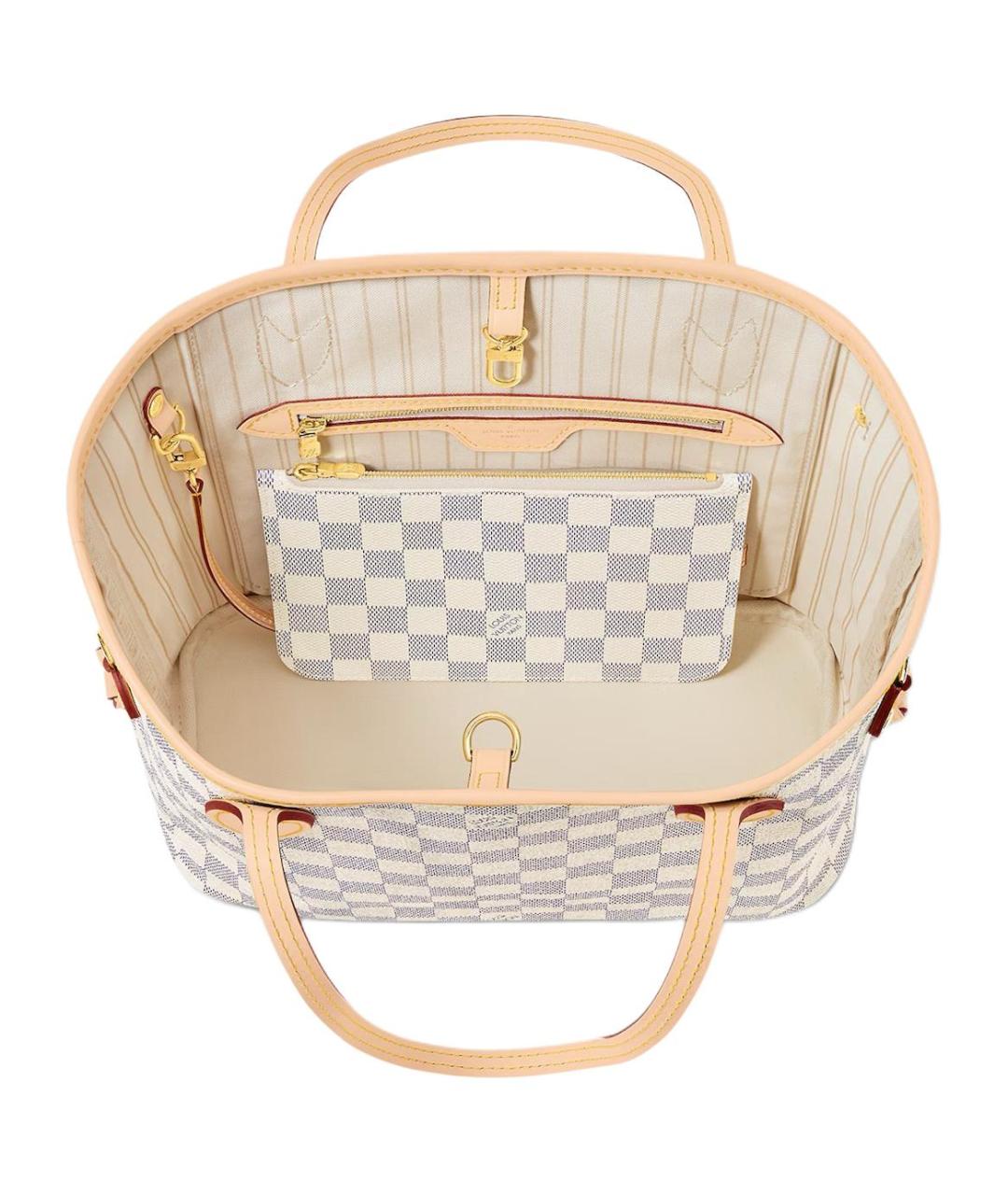 LOUIS VUITTON Белая сумка через плечо, фото 3