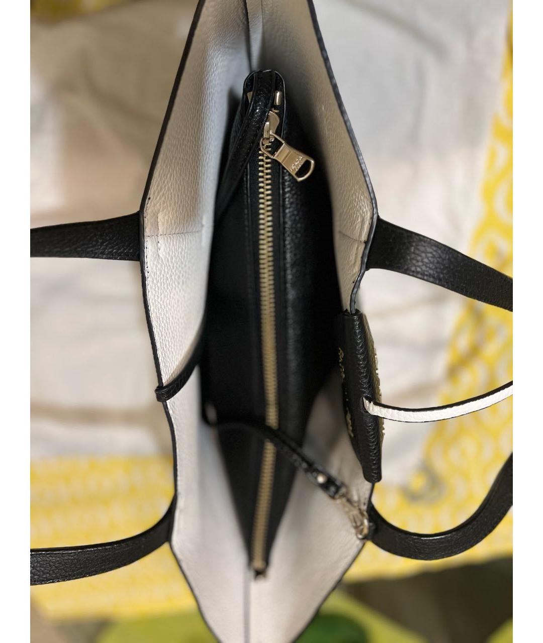 PATRIZIA PEPE Черная сумка тоут из искусственной кожи, фото 4