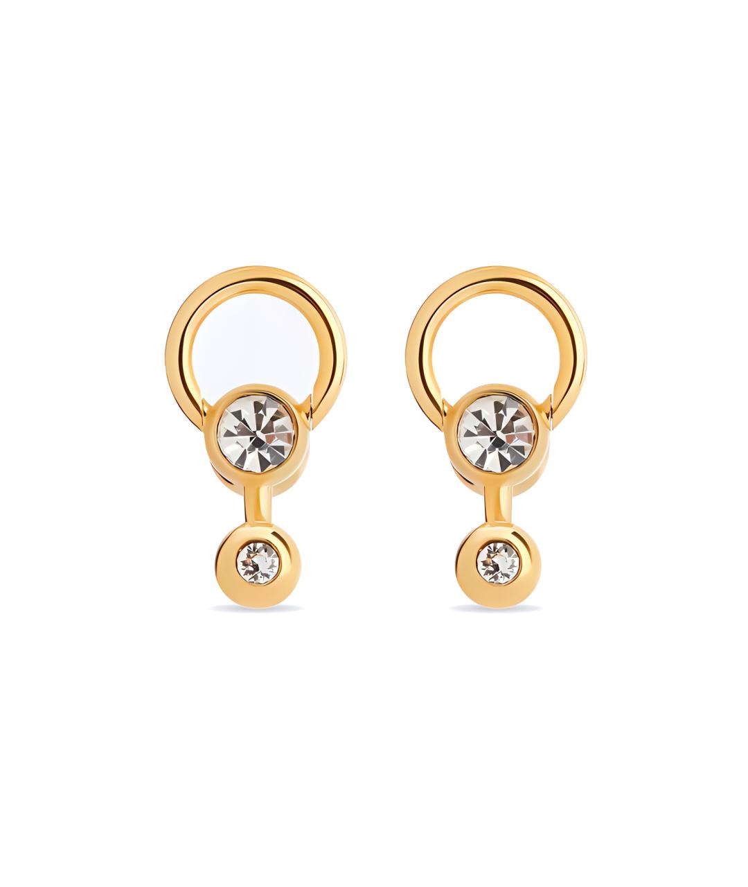 BALENCIAGA Золотые позолоченные серьги, фото 1