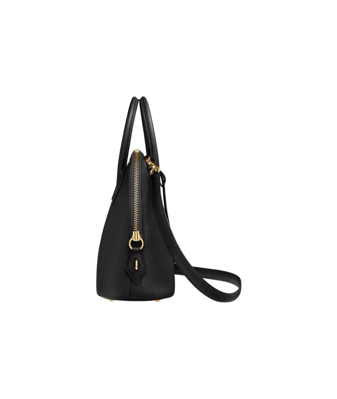 HERMES Черная кожаная сумка через плечо, фото 2