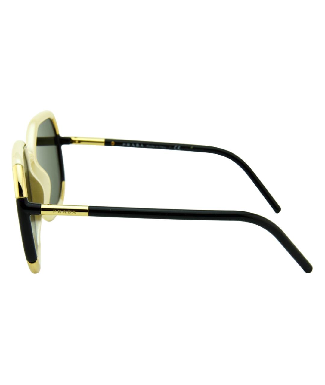 PRADA Черные металлические солнцезащитные очки, фото 3