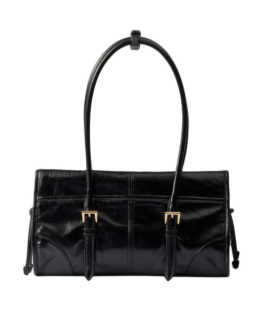 PRADA Черная кожаная сумка через плечо, фото 3