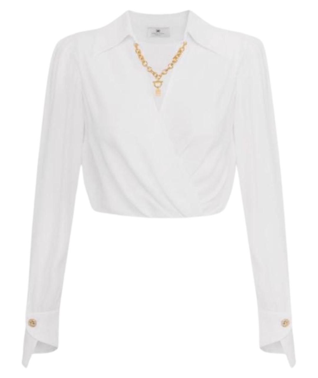 ELISABETTA FRANCHI Белая вискозная рубашка, фото 1
