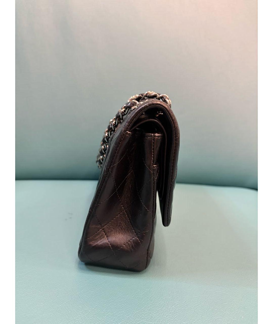 CHANEL Черная кожаная сумка через плечо, фото 6