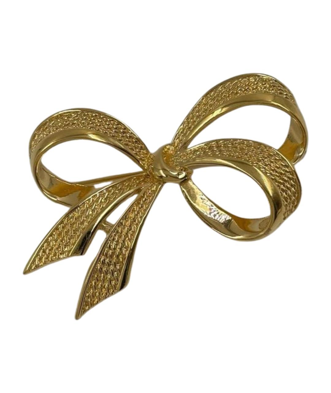 NINA RICCI Золотая позолоченная булавка / брошь, фото 1