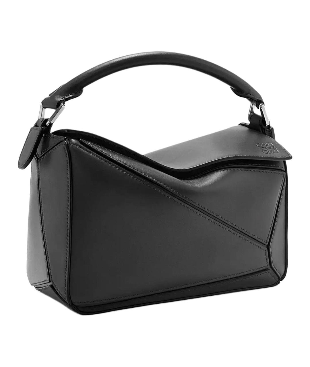 LOEWE Черная кожаная сумка через плечо, фото 4
