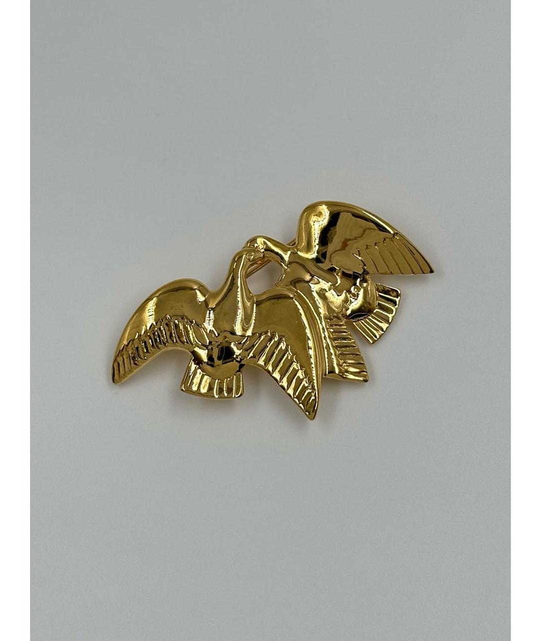 NINA RICCI Золотая позолоченная булавка / брошь, фото 6