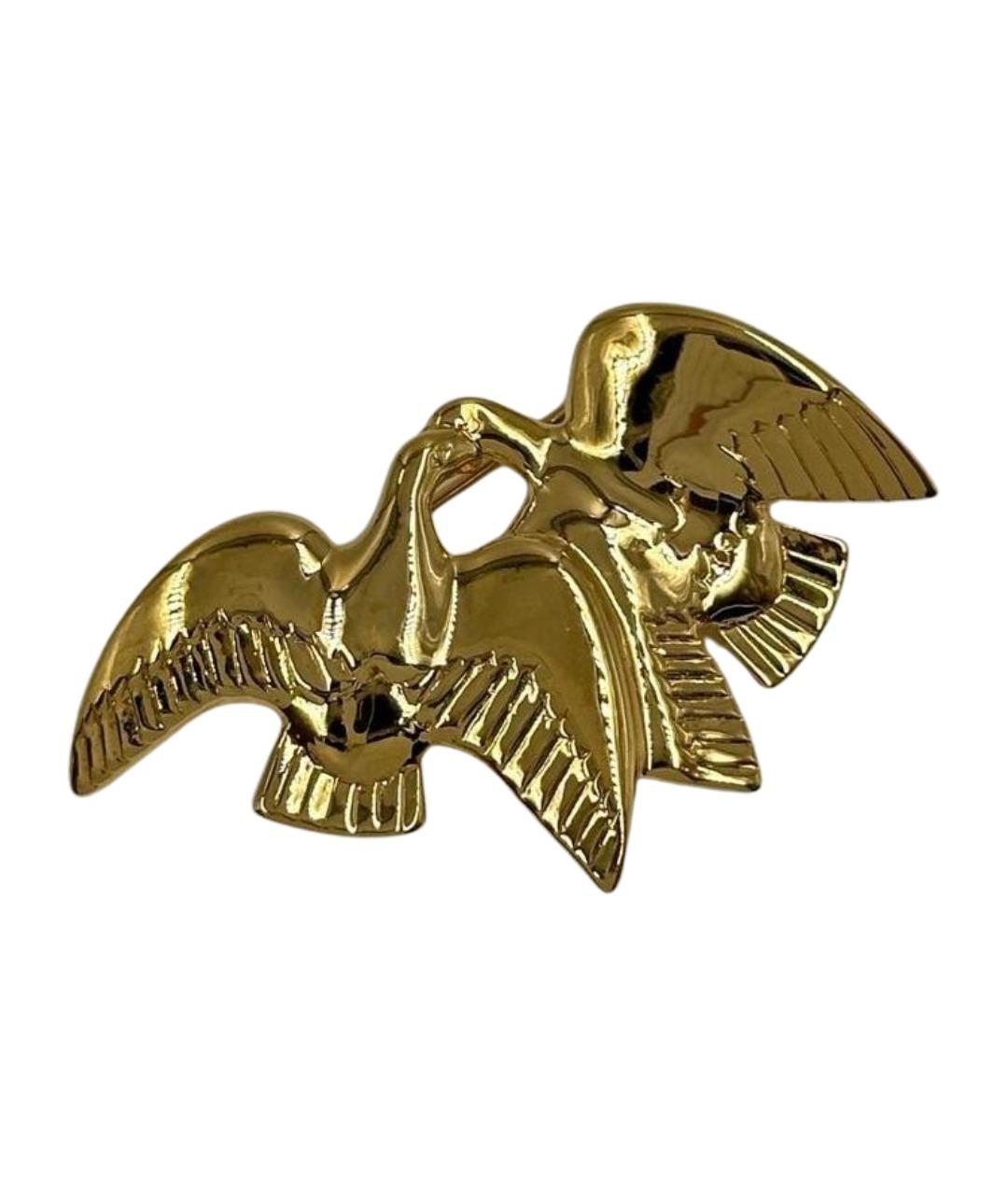 NINA RICCI Золотая позолоченная булавка / брошь, фото 1