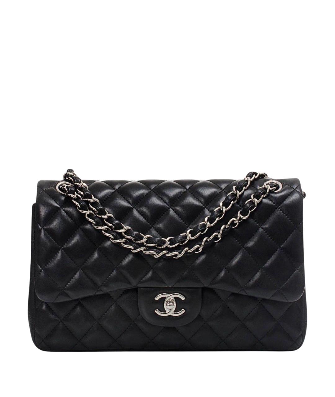CHANEL Черная кожаная сумка через плечо, фото 1