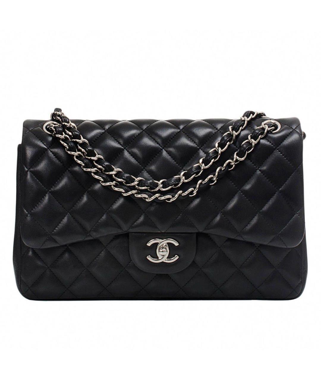 CHANEL Черная кожаная сумка через плечо, фото 9
