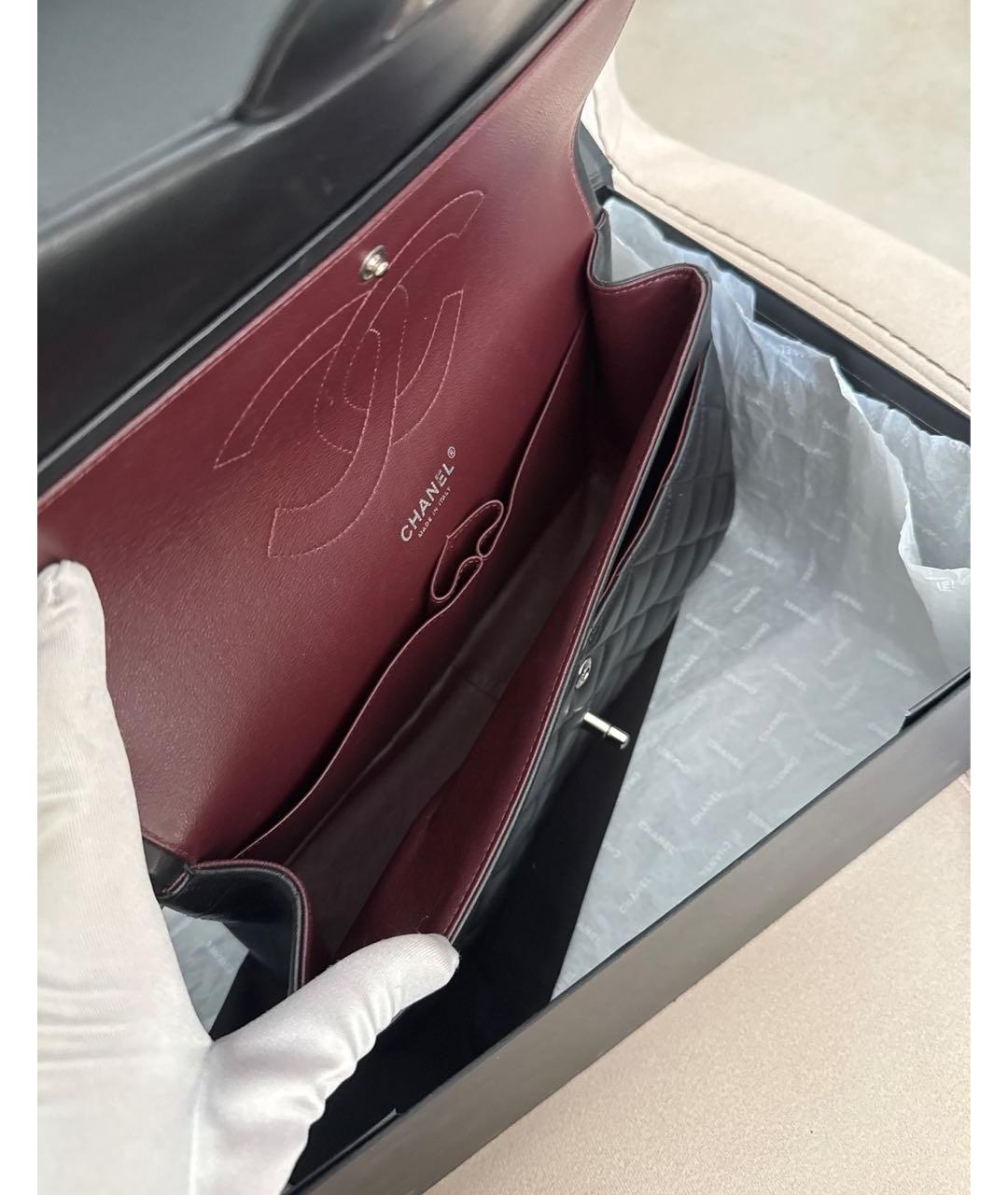 CHANEL Черная кожаная сумка через плечо, фото 8