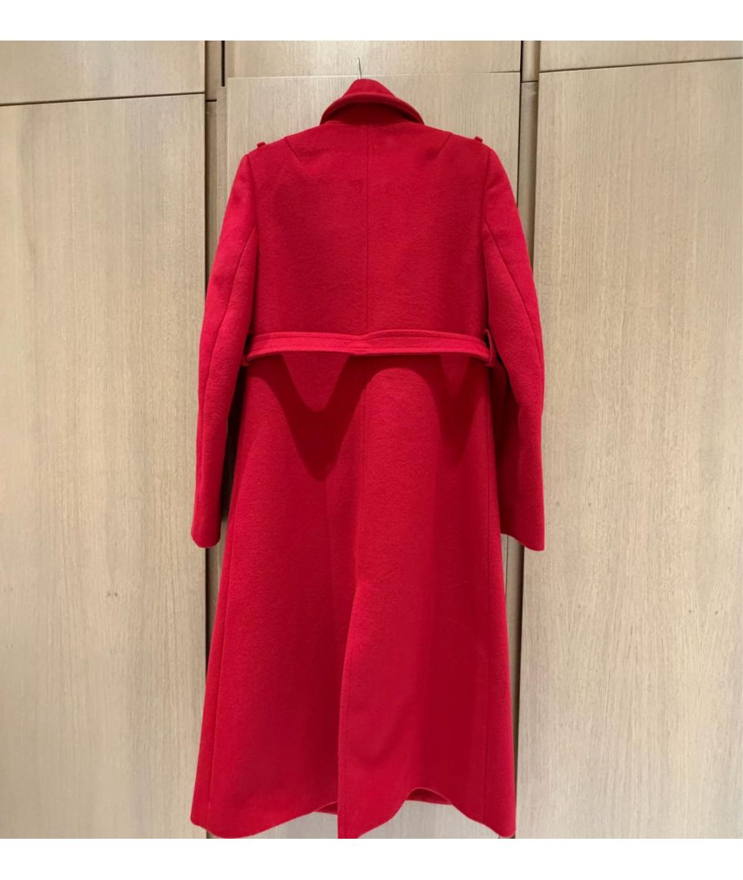 PATRIZIA PEPE Красное шерстяное пальто, фото 2