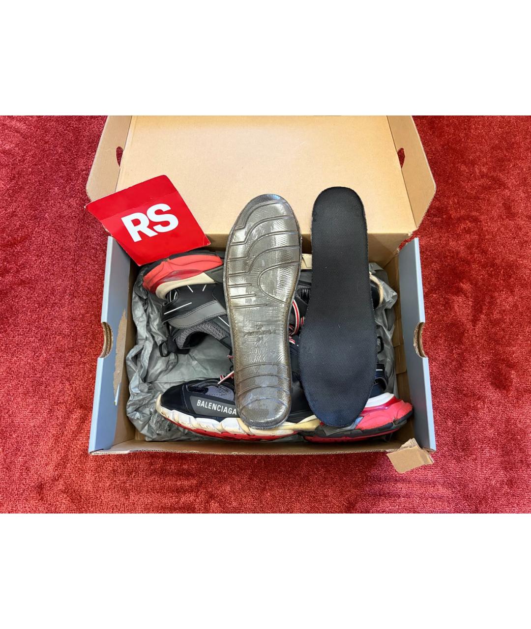 BALENCIAGA Мульти текстильные низкие кроссовки / кеды, фото 8