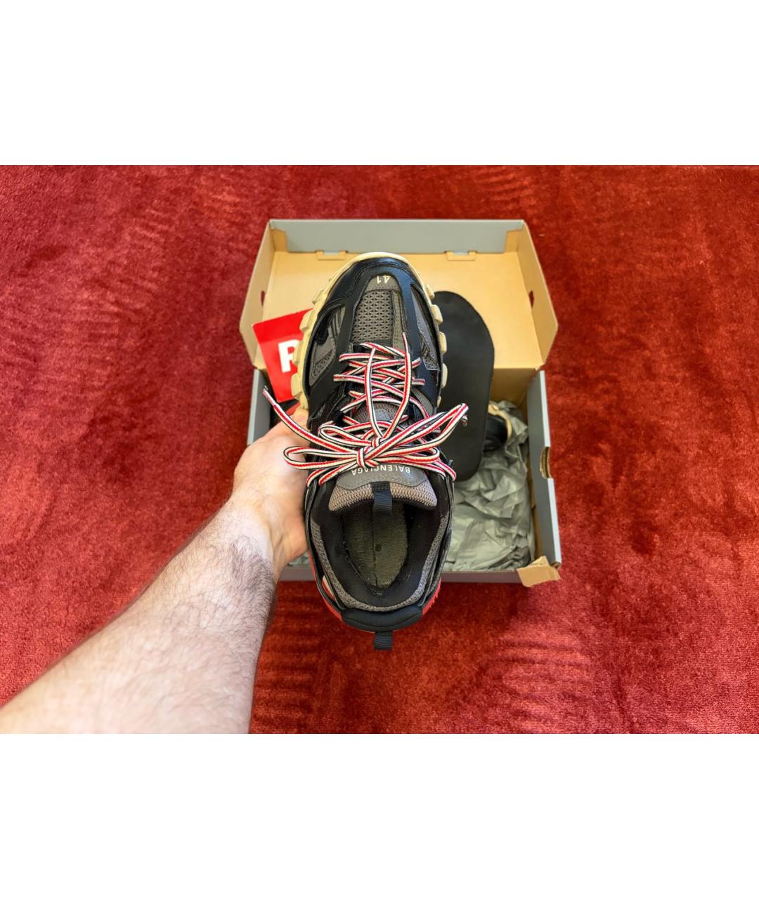 BALENCIAGA Мульти текстильные низкие кроссовки / кеды, фото 3