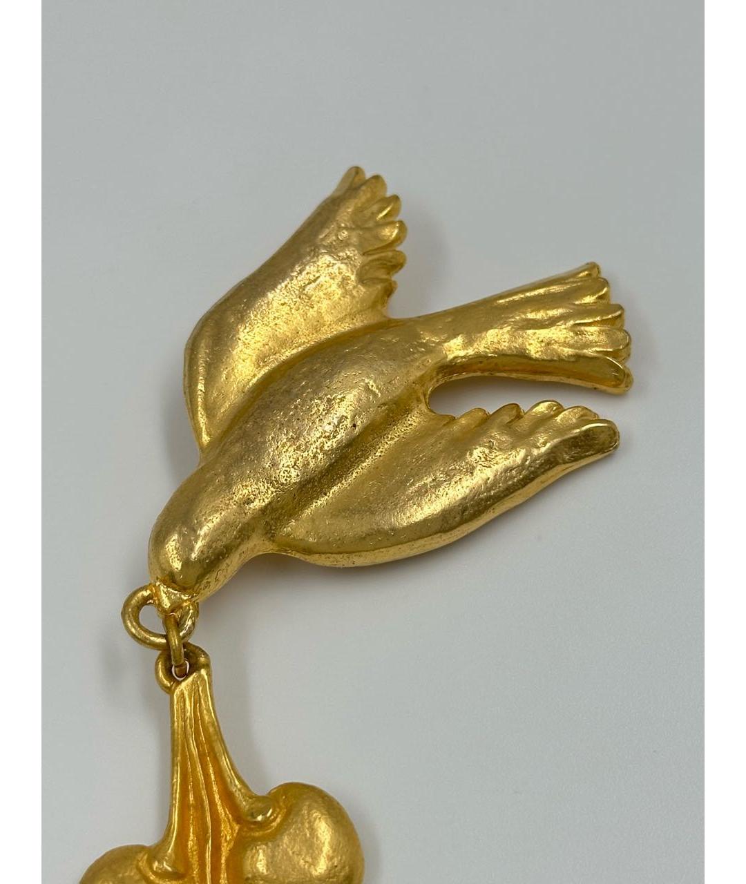 KENZO Золотая позолоченная булавка / брошь, фото 3