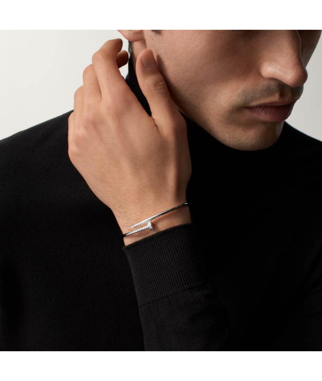 CARTIER Серебрянный браслет из белого золота, фото 3