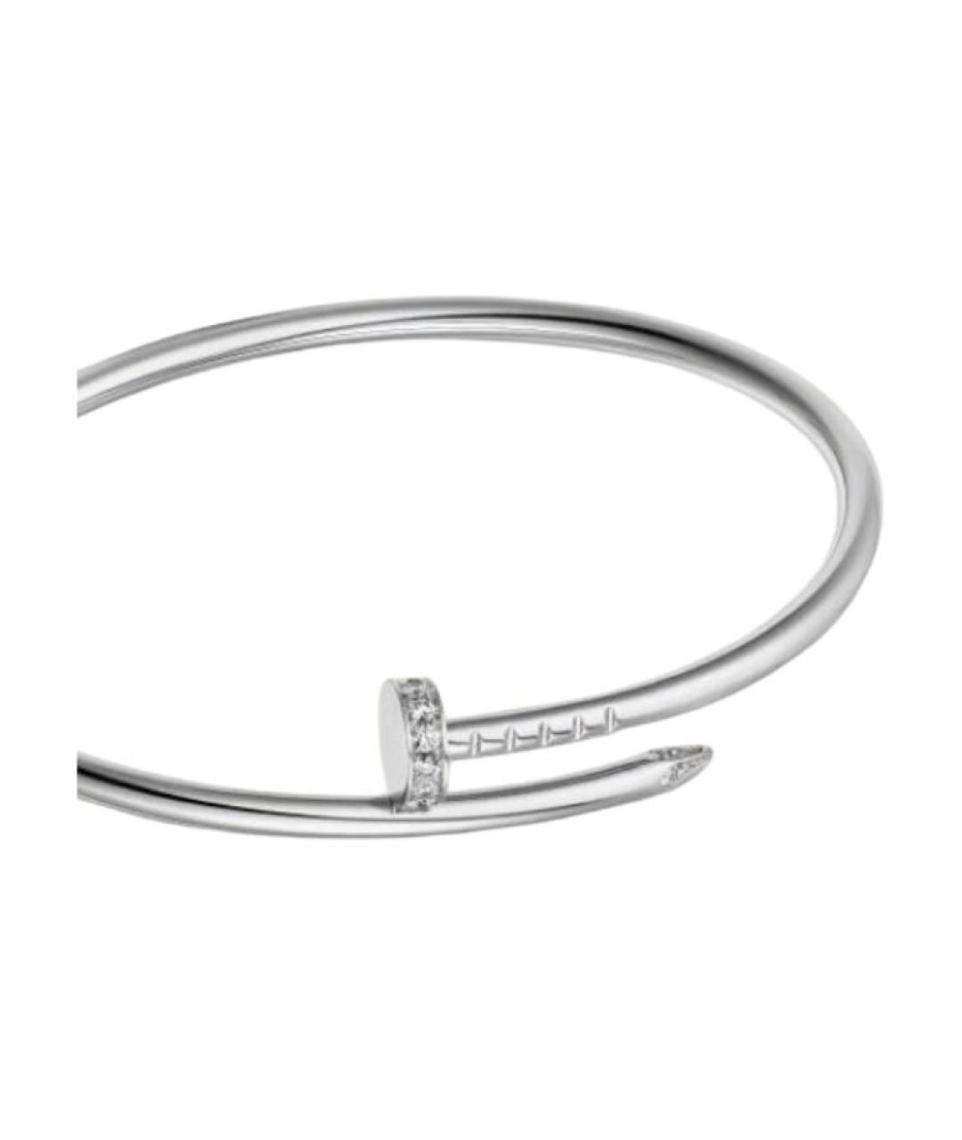 CARTIER Серебрянный браслет из белого золота, фото 4
