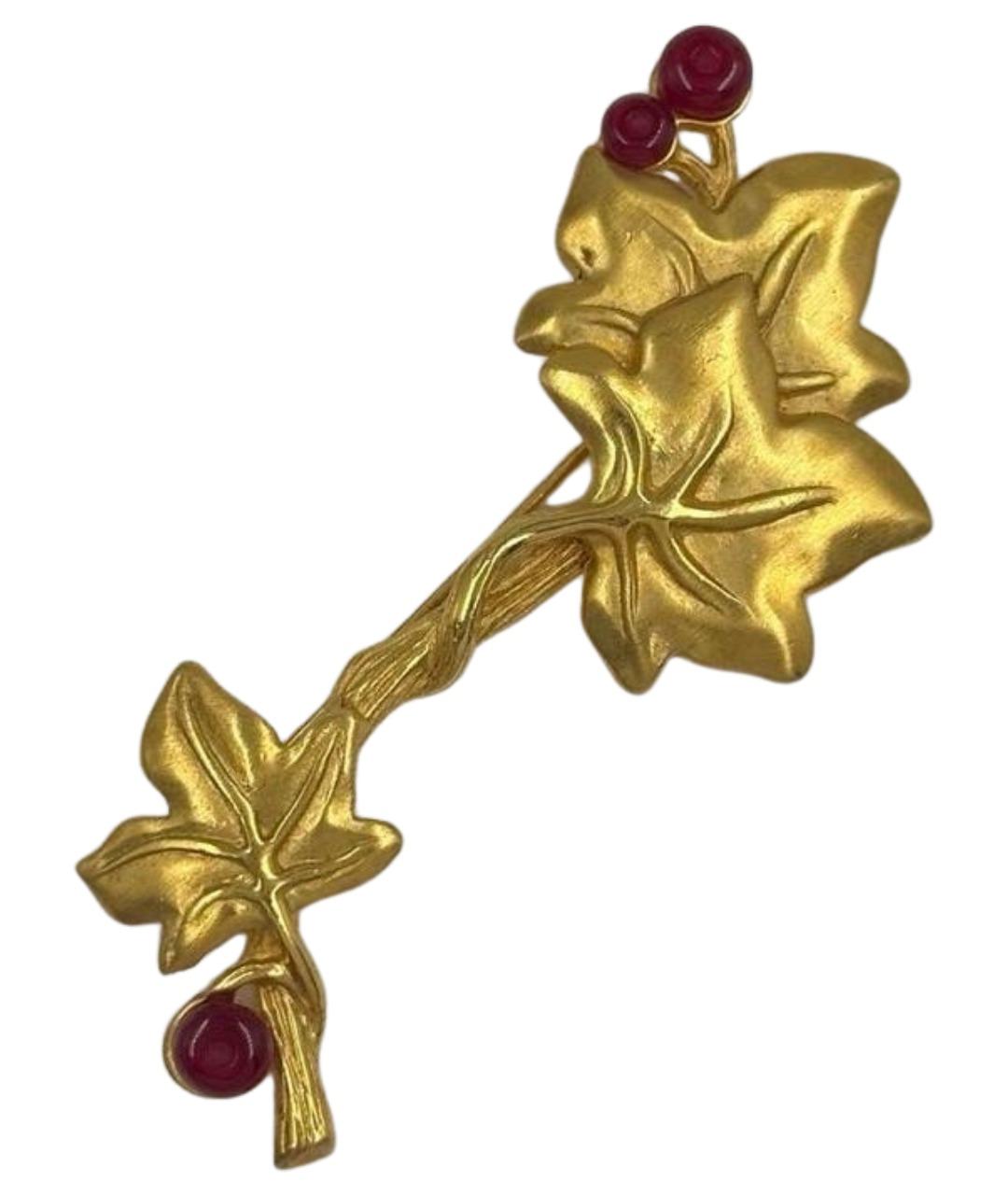 GIVENCHY Золотая металлическая булавка / брошь, фото 1