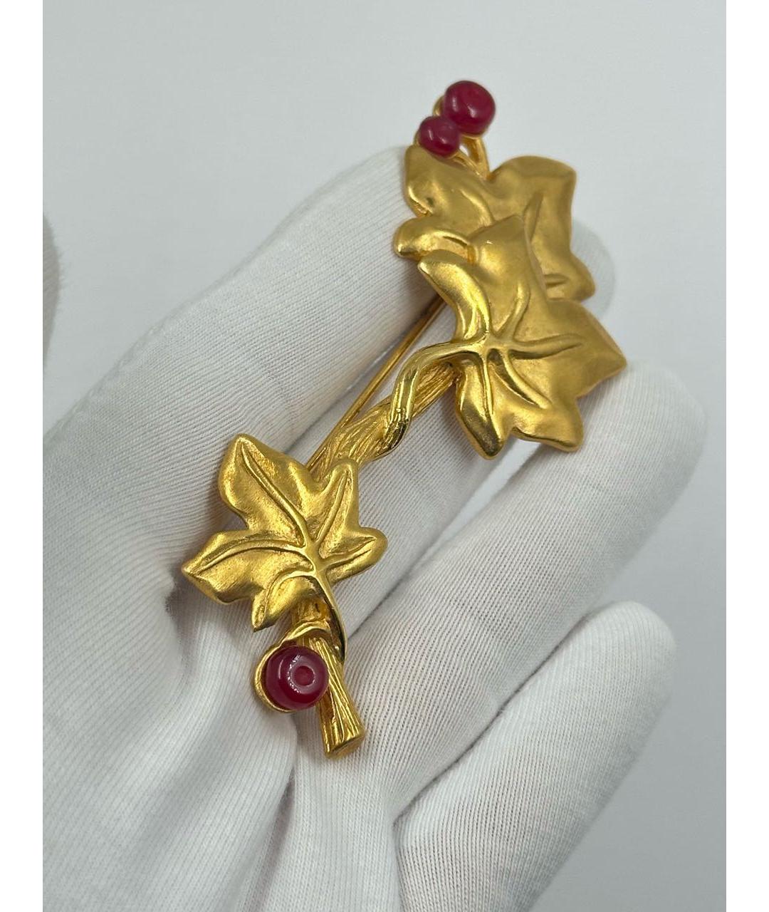 GIVENCHY Золотая металлическая булавка / брошь, фото 4