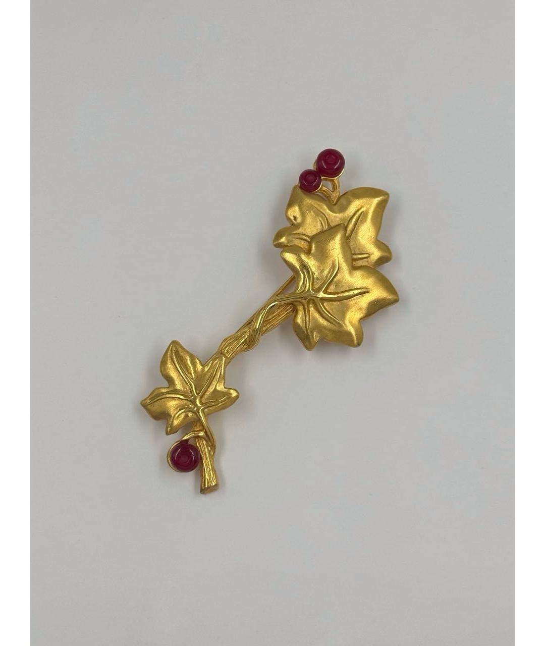GIVENCHY Золотая металлическая булавка / брошь, фото 6