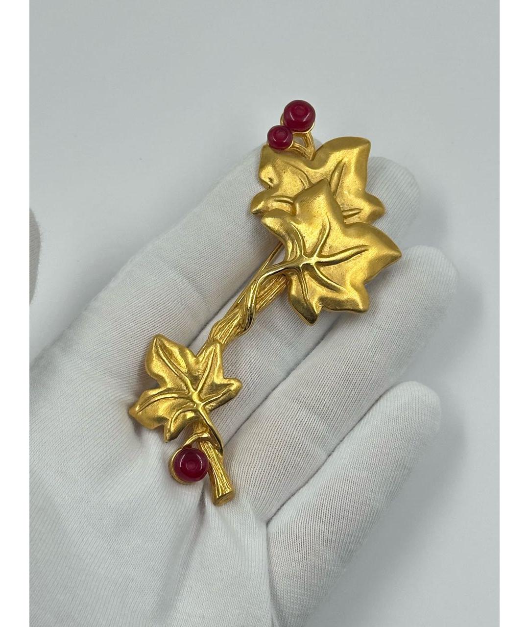 GIVENCHY Золотая металлическая булавка / брошь, фото 2