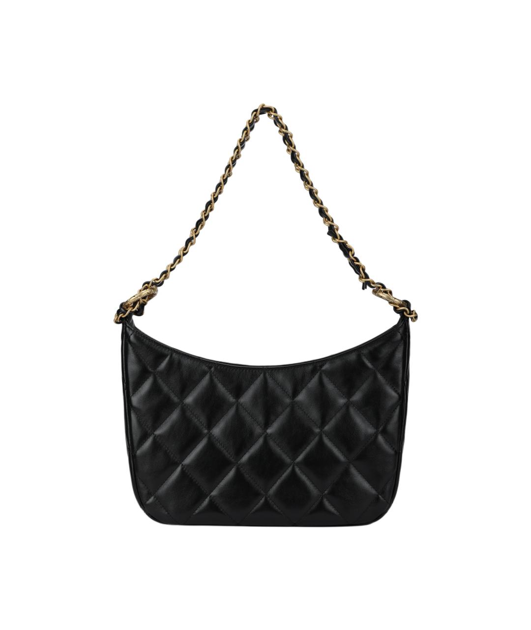 CHANEL Черная кожаная сумка через плечо, фото 3