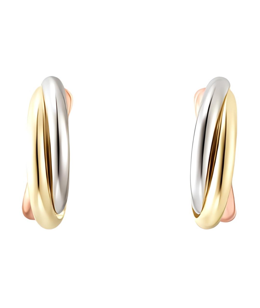 CARTIER Золотые серьги из желтого золота, фото 1