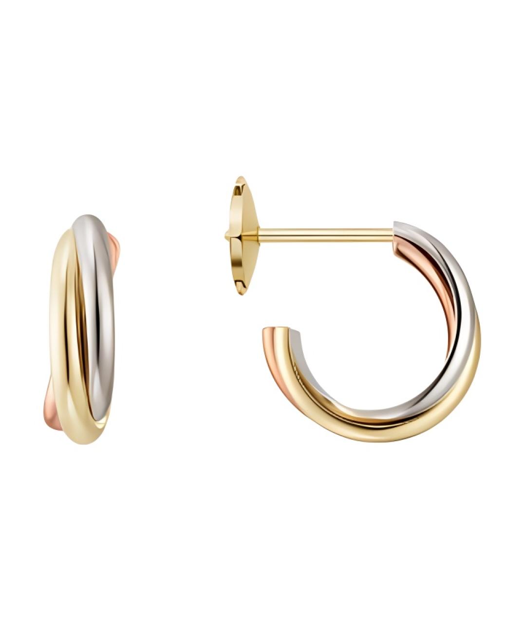 CARTIER Золотые серьги из желтого золота, фото 2