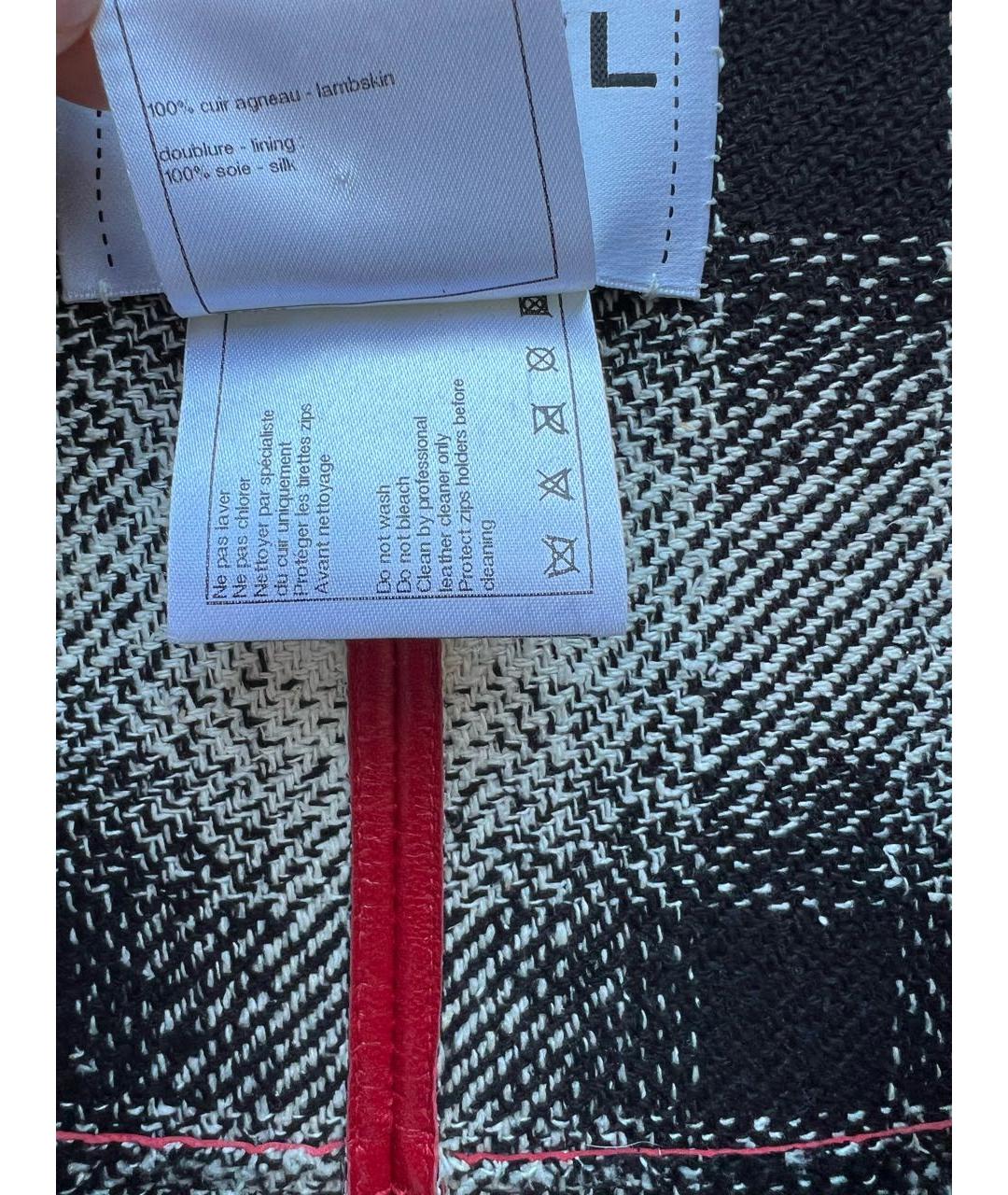 CHANEL Красный кожаный тренч/плащ, фото 4