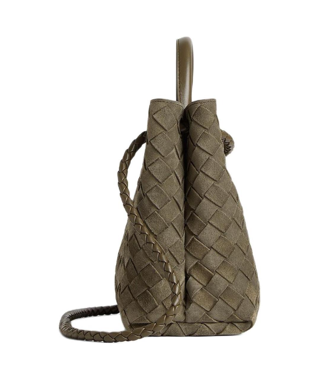 BOTTEGA VENETA Зеленая кожаная сумка через плечо, фото 3