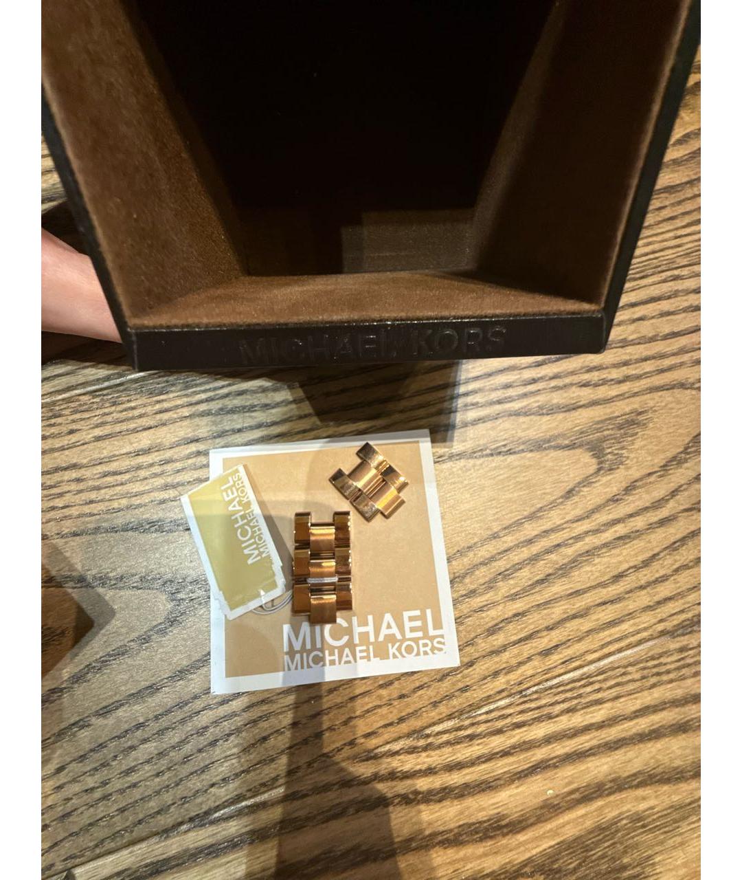 MICHAEL KORS Золотые стальные часы, фото 8