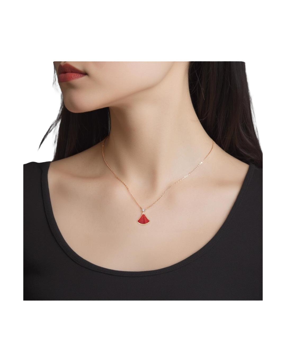 BVLGARI Золотое колье из розового золота, фото 3