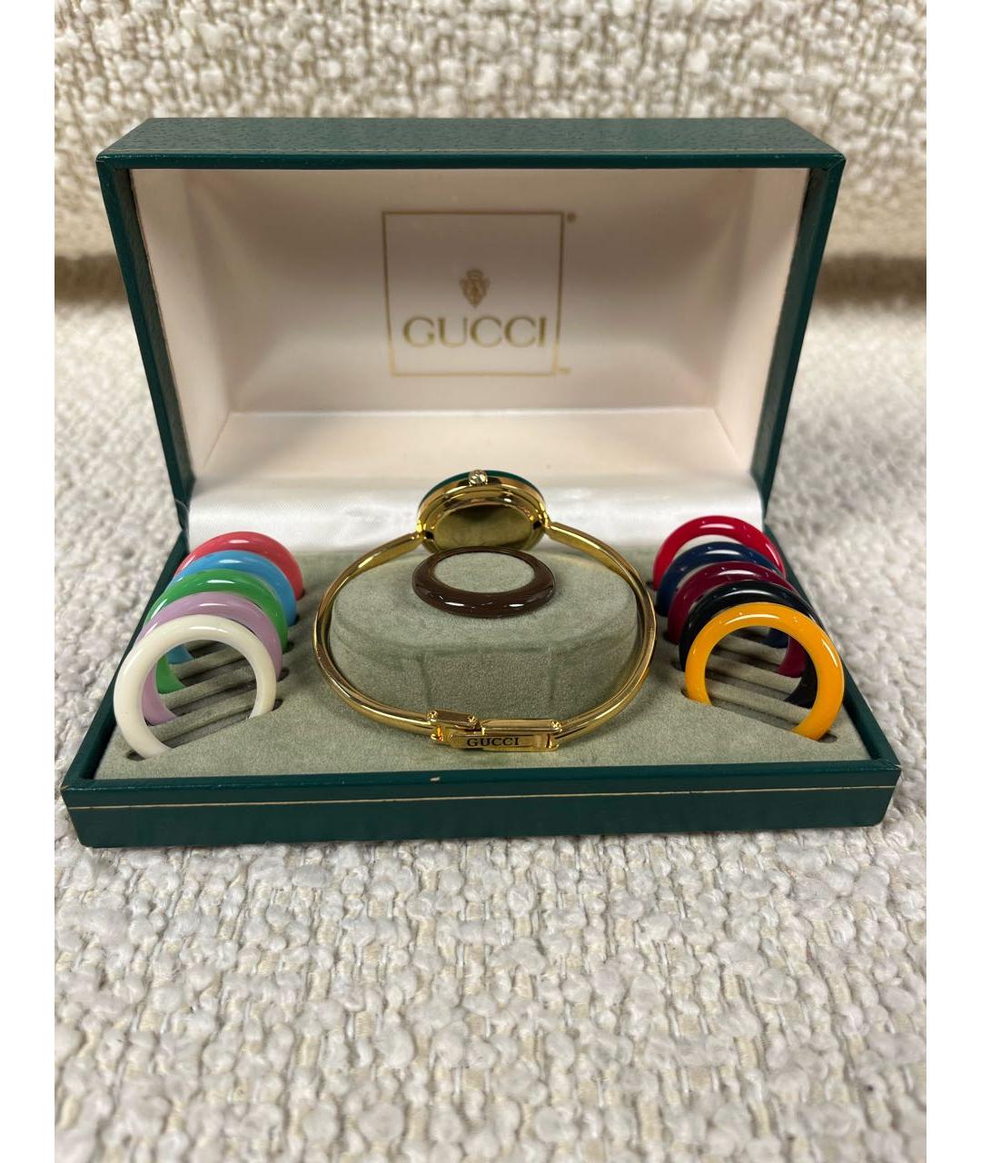 GUCCI Золотые позолоченные часы, фото 5