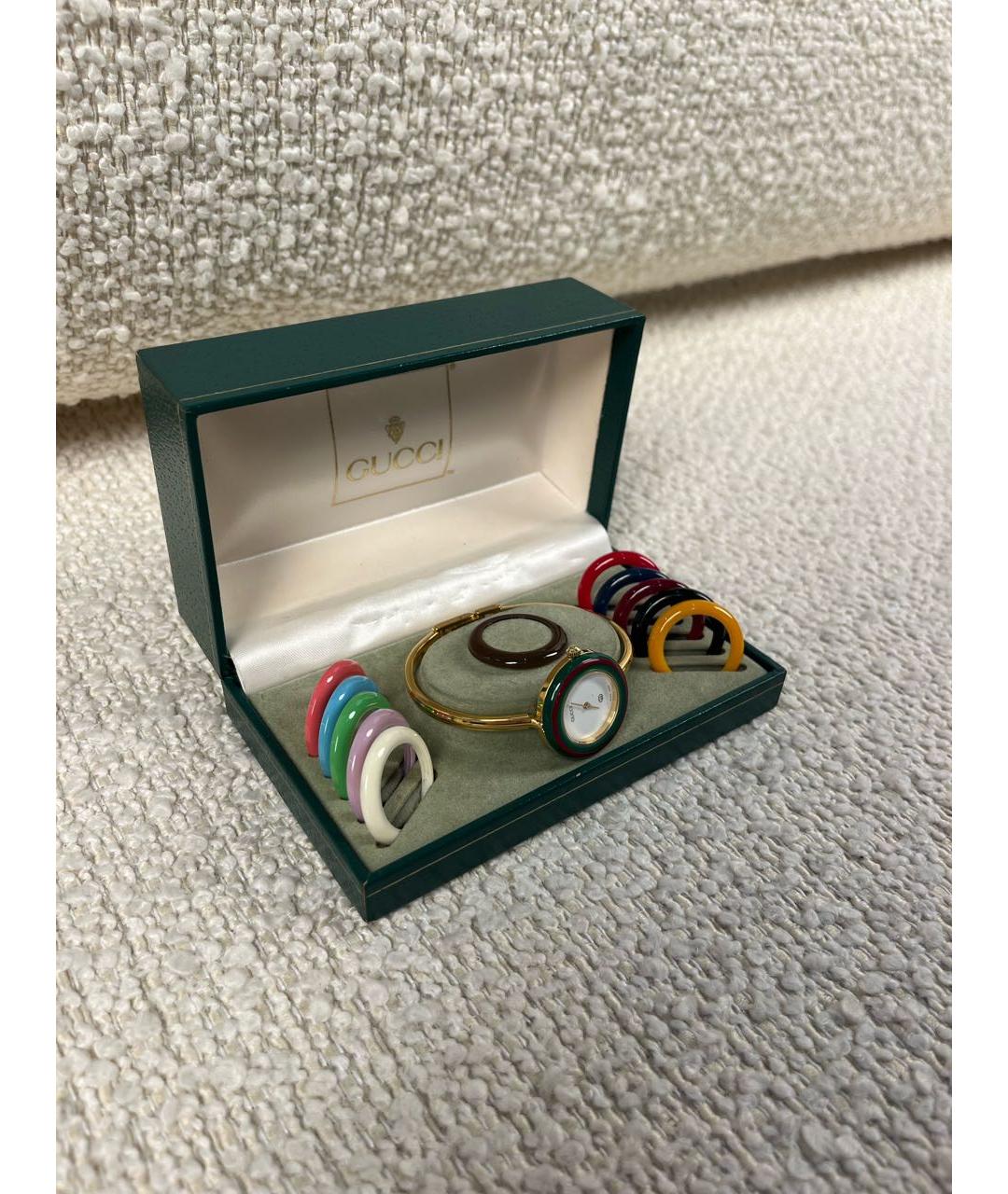 GUCCI Золотые позолоченные часы, фото 3