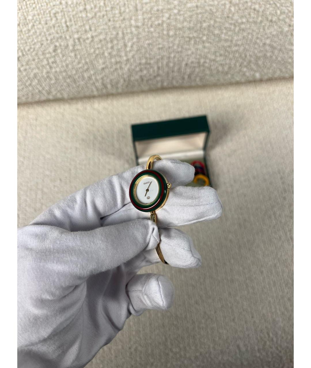 GUCCI Золотые позолоченные часы, фото 9