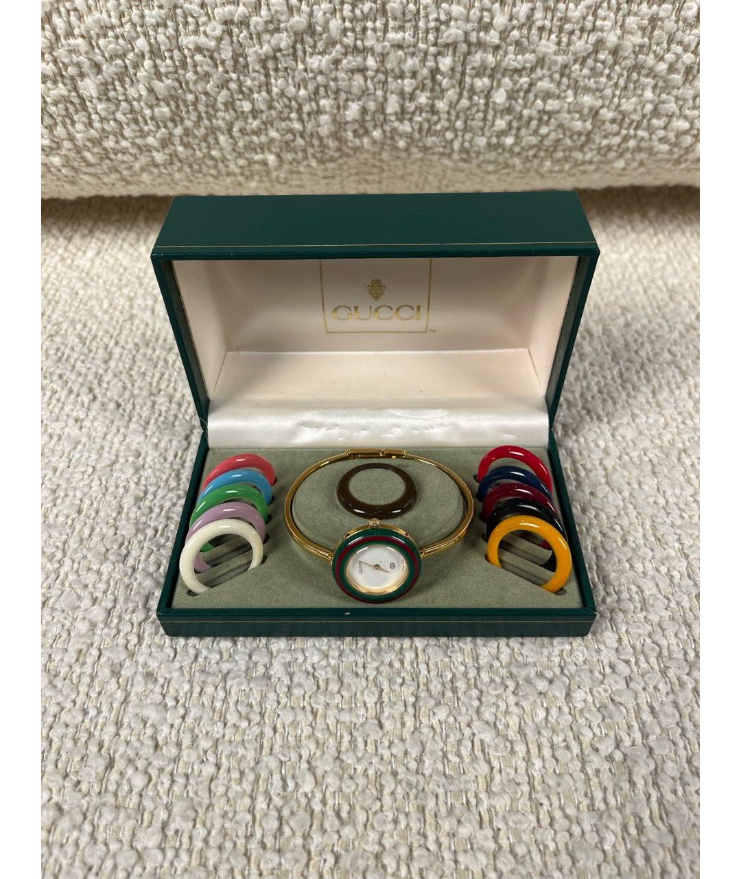 GUCCI Золотые позолоченные часы, фото 2