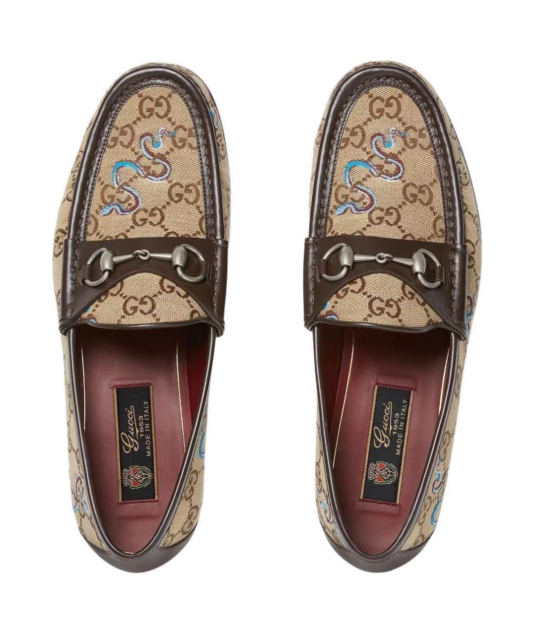 GUCCI Коричневые лоферы, фото 4