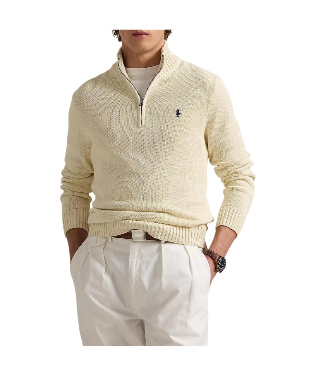 POLO RALPH LAUREN Бежевый джемпер / свитер, фото 2