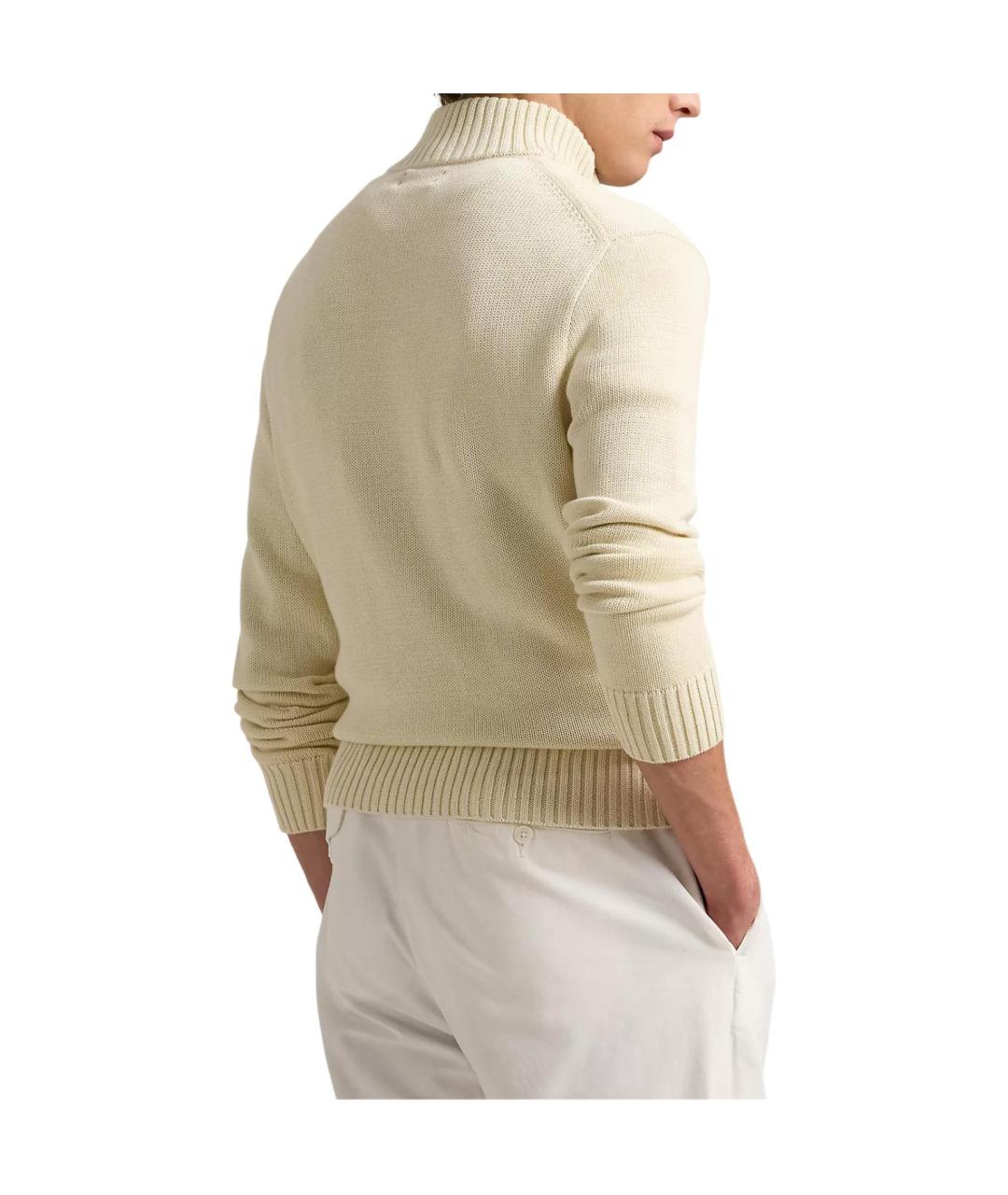 POLO RALPH LAUREN Бежевый джемпер / свитер, фото 4