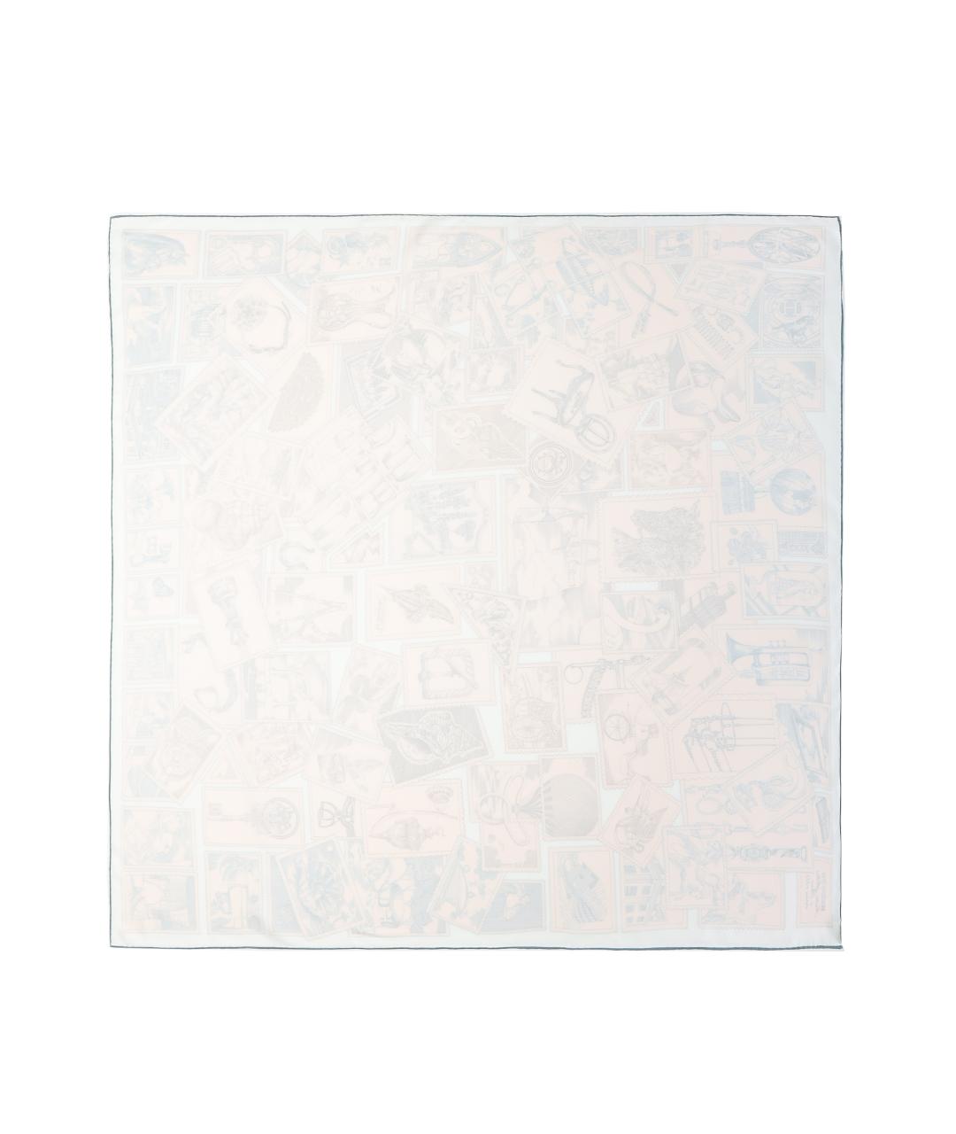 HERMES Мульти шелковый шарф, фото 2