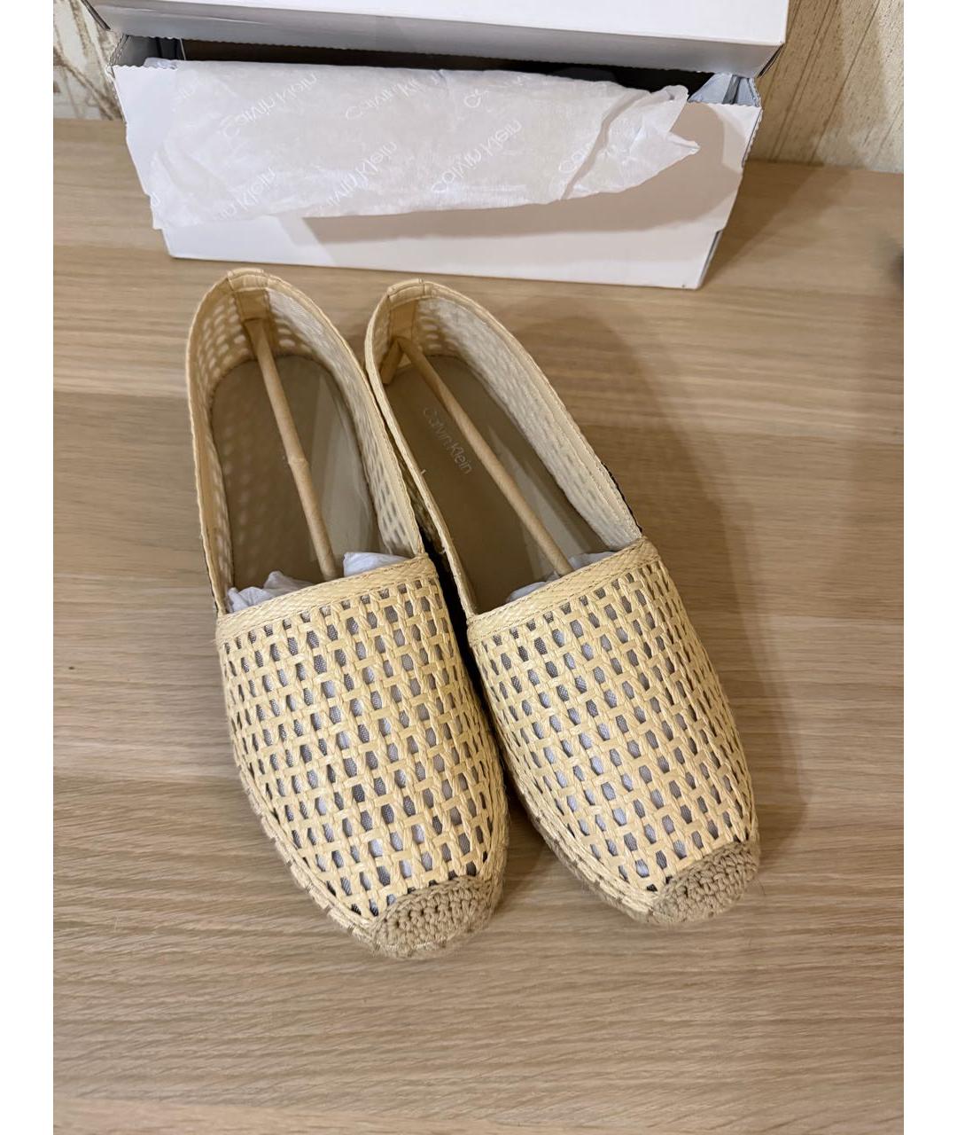 CALVIN KLEIN Бежевые эспадрильи, фото 3