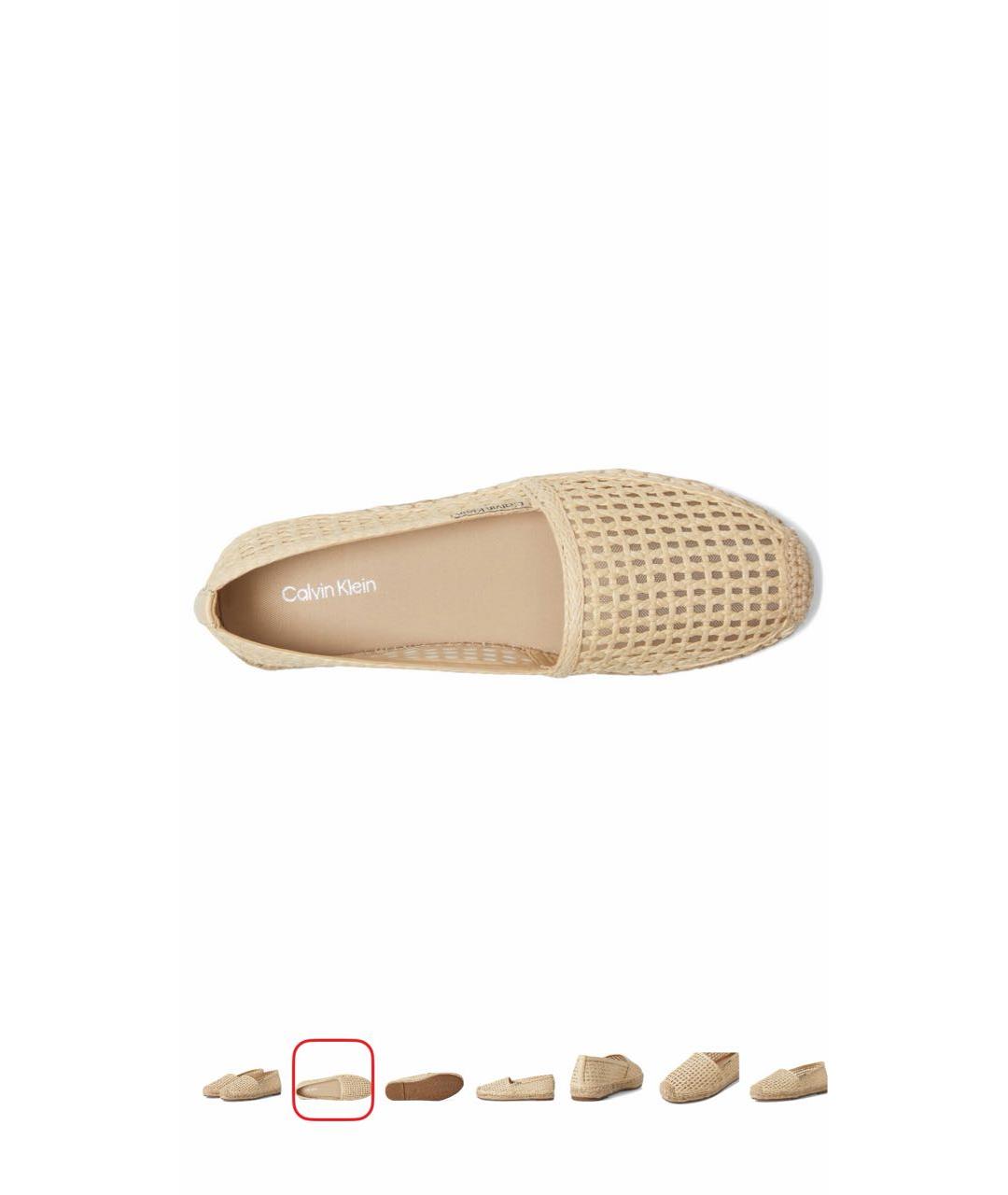 CALVIN KLEIN Бежевые эспадрильи, фото 6