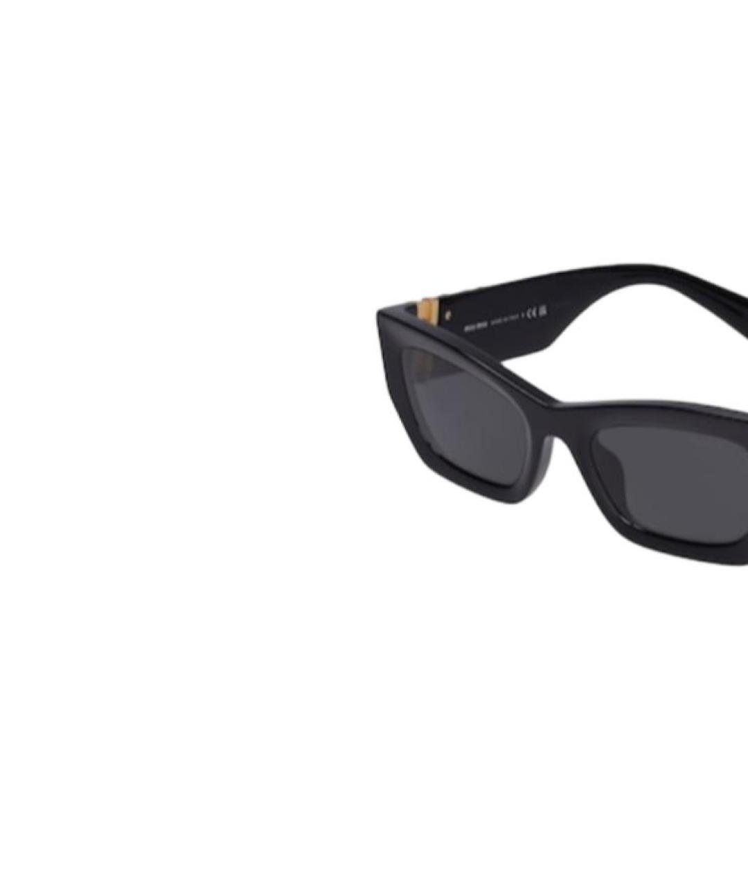 MIU MIU Черные пластиковые солнцезащитные очки, фото 3