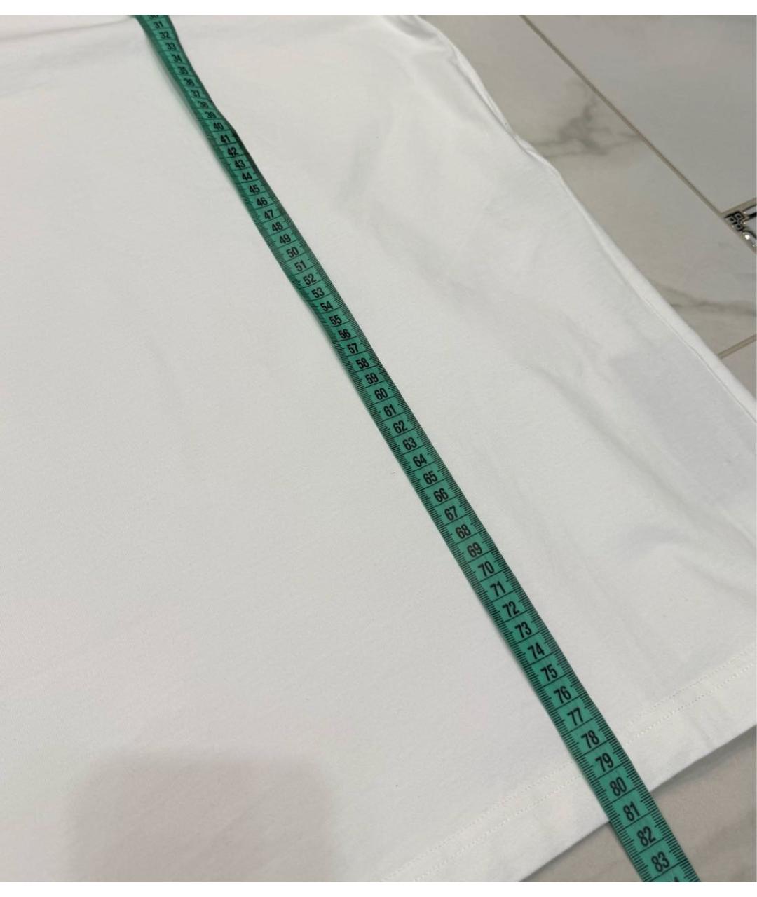 BALENCIAGA Белая хлопковая футболка, фото 8