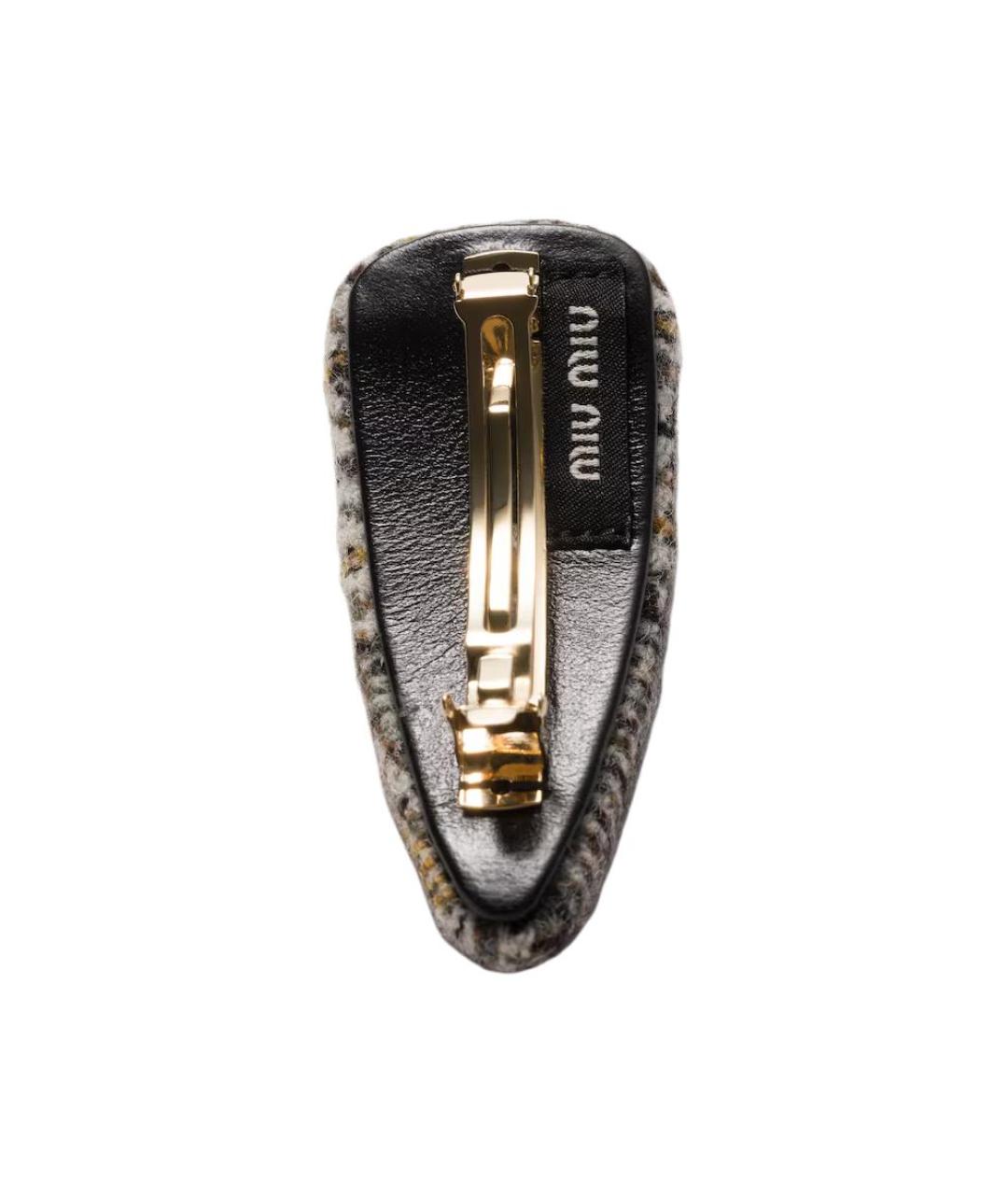 MIU MIU Бежевая заколка, фото 2