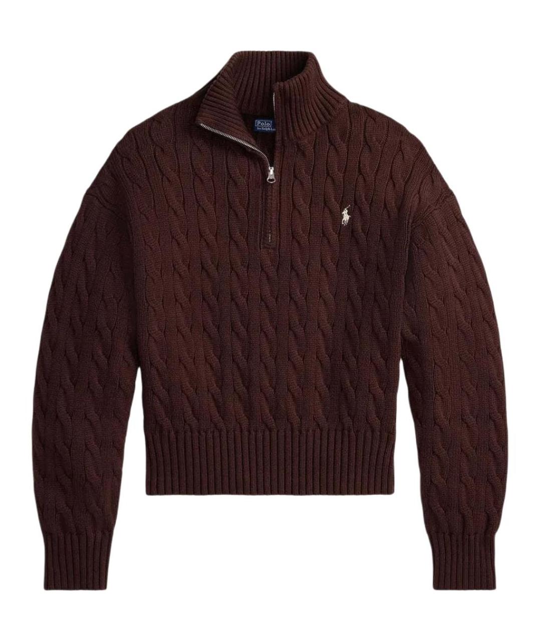 POLO RALPH LAUREN Коричневый джемпер / свитер, фото 1