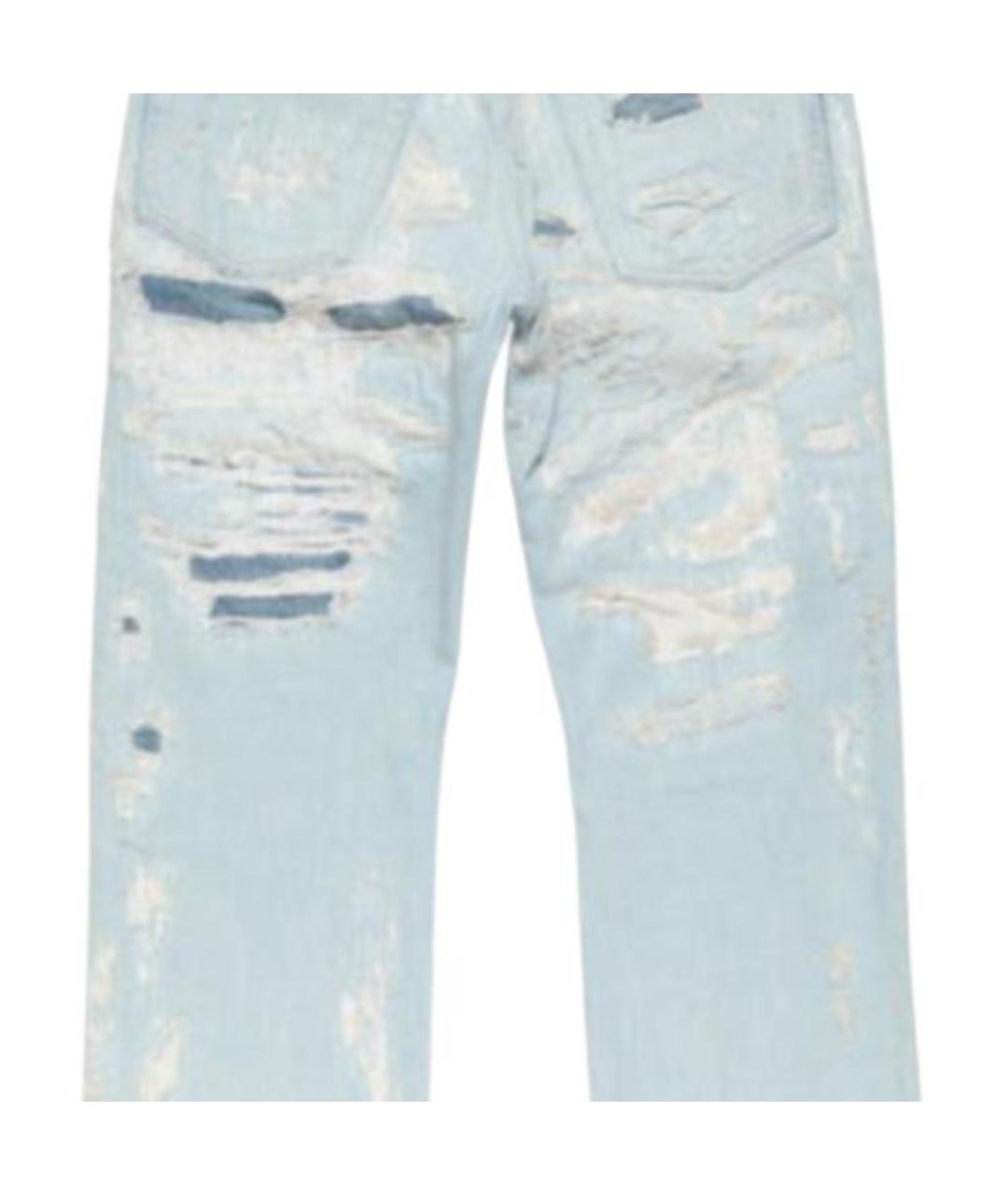 ACNE STUDIOS Голубые прямые джинсы, фото 5