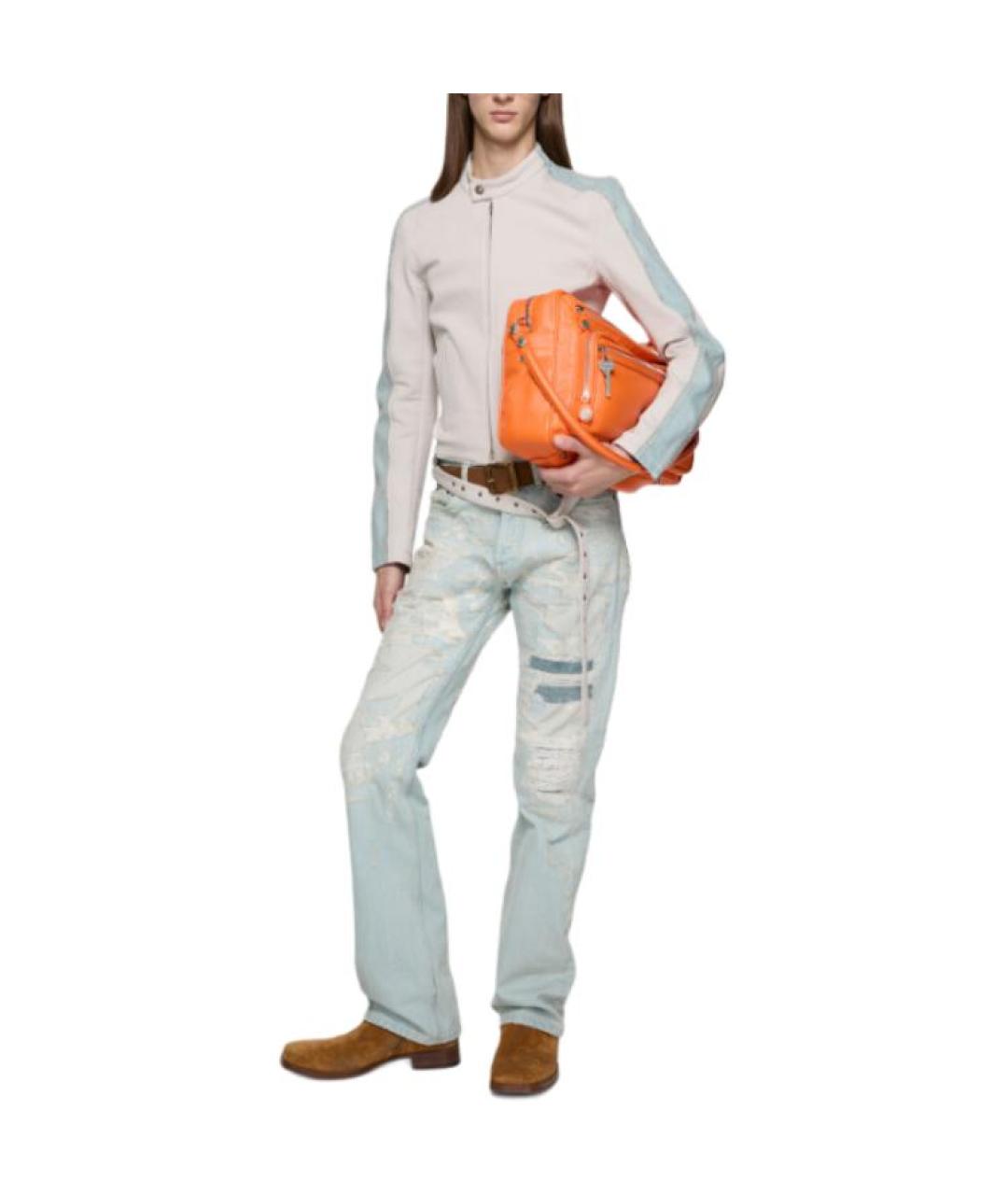 ACNE STUDIOS Голубые прямые джинсы, фото 3