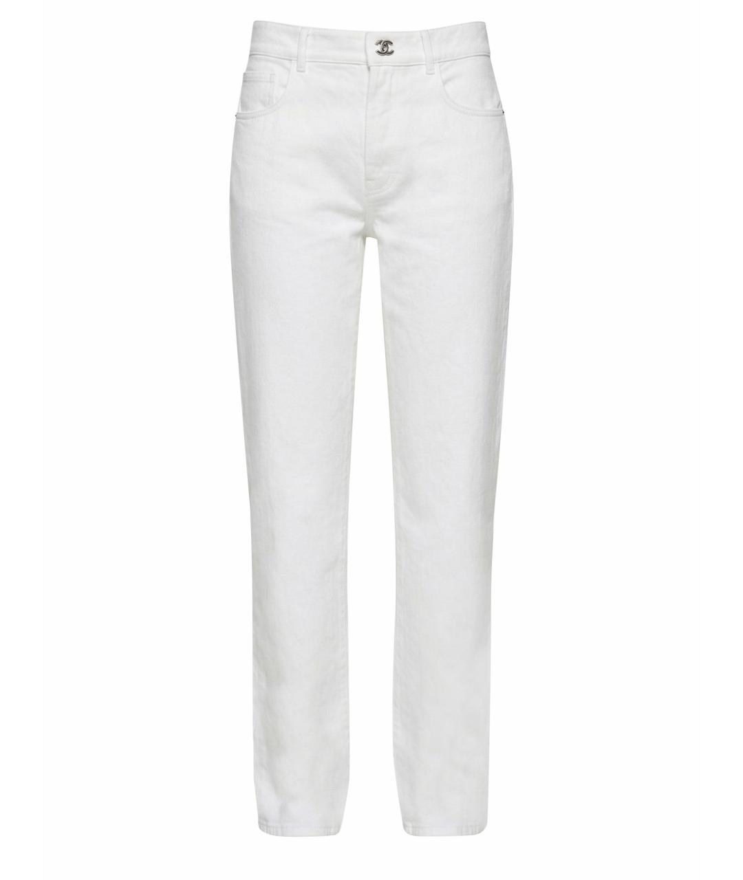 CHANEL Белые прямые джинсы, фото 1